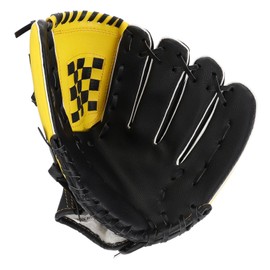 VICASKY Baseball Glove PU Softball Mitt Durable Protective Sports Glove for Adults and Youth Yellow Black Comfortable and Environmentally Friendly Design