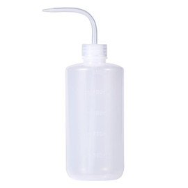 500 ml Squeeze Bottle for Watering Plant Flowers, Right Angled Plastic Tip Economy Natural Squeeze Condiment Water Bottle with Scales for Plants