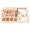 ABC Building Blocks English Letters 8 Blocks 30 Cards Wooden