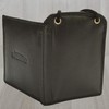 Roberto Genuine Leather Neck Pouch in Dark Brown, Nappa leather