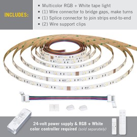 Armacost Lighting RibbonFlex Pro Multi-Color and White LED Tape Light 30 + 30 LEDs/m,32.8 ft (10m),623250