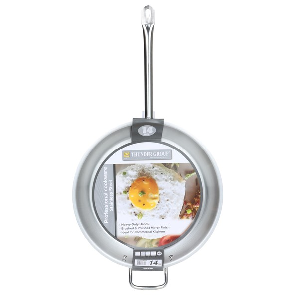 Thunder Group SLSFP4014 14" Frying Saute Skillet Pan with Encapsulated