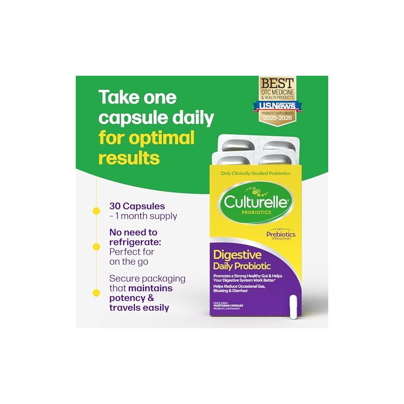 Amerifit Culturelle Digestive, Capsules, 30-Count