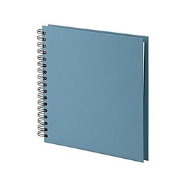 Rössler 1329452156 – S.O.H.O. Wire-O Denim Photo Album 230 x 230 mm 60 Off White Pages