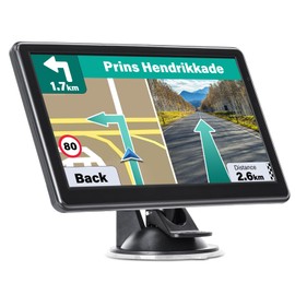 GPS Navigator for Car Truck RV, 7 Inch GPS Navigation System, 2025 Map with Voice Guidance, Speed Alert, Red Light Warning, Custom Truck Routing, Free Lifetime Updates, Real-Time Directions