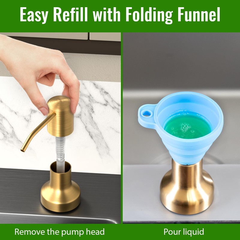 Soap Dispenser for Kitchen Sink, Kitchen Sink Soap Dispenser with