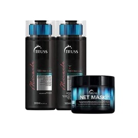 Paquete de acondicionador y champú TRUSS Miracle con máscara para el cabello de red