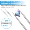 3Pcs Piercing Ball Grabber Tool Set Stainless Steel Diamond Tweezers
