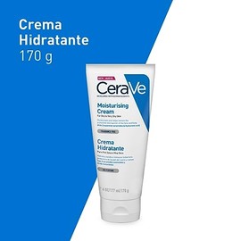 CeraVe Crema Hidratante Hasta por 24 Horas, Uso Diario para Rostro y Cuerpo, Recomendada para Pieles Secas, Contiene 3 Ceramidas Esenciales y Ácido Hi