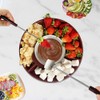 Aoresac Electric Fondue Maker Set With 2 Forks/Removable Serving Tray