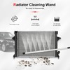 Yonynise 39'' Radiator Cleaning Wand,6-Hole 25° Fan-Shaped Nozzle Car Truck
