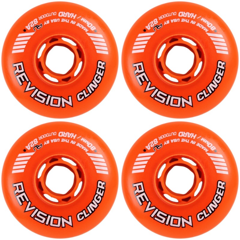 Revision Wheels Inline Roller Hockey Clinger Orange 80 mm 82