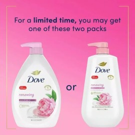 Dove Peony & Rose Oil, Nourishing Body Wash Renewing, 905ml
