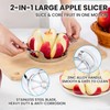 AUBENR 4.72 Inch Extra Large Apple Slicer with 8 Blades