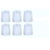 (6) Medela Clear Travel Caps/Bottle Cap/Nipple Cap/Collar Cap - Genuine for Use with Collar Ring - Medela Bottles
