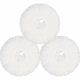 Mop Head for Hurricane Spin Mop Microfiber Mop Head Refills Round Mop Pads 3 Pack