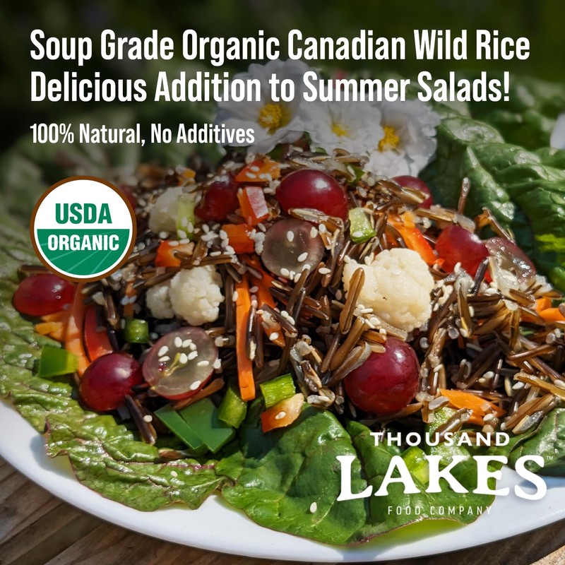Thousand Lakes Organic Canadian Wild Rice - Soup Grade -