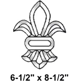 Rainbow Art Glass 6-1/2" x 8-1/2" Clear Glass Bevel Cluster BC400