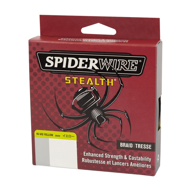 SpiderWire Stealth, Hi-Vis Yellow, 9lb - 200yd