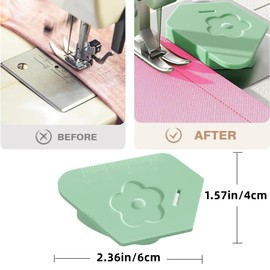 3PCS Magnetic Seam Guide for Sewing Machine, Multifucntional Polygonal Magnet Seam Hemmer Guide with Scale, Universal Sewing Supplies and Accessories