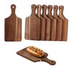 6PC Wood Cutting Board Thicken Chopping Platter Personal Charcuterie Boards