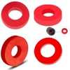 YehVeh 100 Pack Tire Valve Stem Caps Gasket O Ring