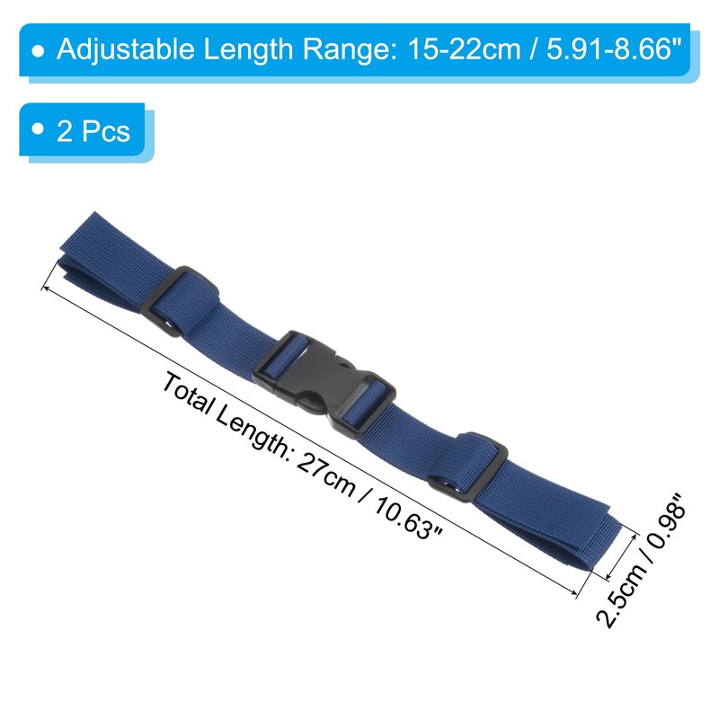 PATIKIL Backpack Chest Strap, 2 Pack Polyester Webbing Adjustable Replacement