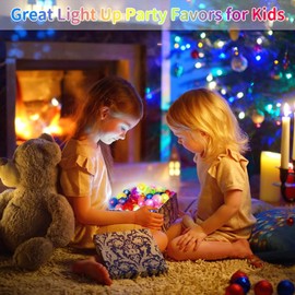 Huang Yem 12 Pcs/24 Pcs/36 Pcs/Set (6 Assorted Types) Luminous Ring Toys for Festivals, Summer Festivals, Favors, Birthday Parties, Kids and Adults, LED Sparkling, Party Decoration, Live Concert (24)