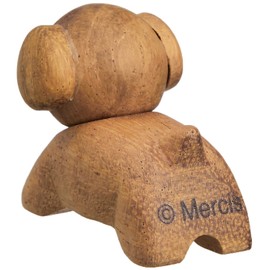 Kim Jo Pottery 208574 Dick Bruna Wooden Chopsticks Rest, Approx. 1.6 inches (4 cm), Snuffy, Brown