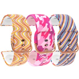 Chofit Pattern Bands for Spade Health Smartwatch 3 - Women's Soft Silicone Waterproof Straps Replacement Bracelet