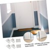 TEHAUX 2 Sets Barn Door Stoppers with Floor Guides Prevent