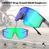 FEISEDY Polarized Sports Sunglasses with 4 Interchangeable Lenses, Cycling Running