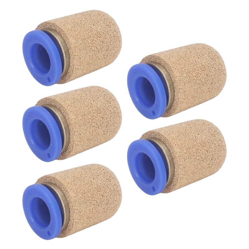 5Pcs Brass Pneumatic Exhaust Muffler Silencer Impact Resistant Efficient Noise