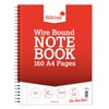 Silvine A4+ Twin Wire Notebook - Lined with margin, 160