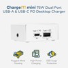 ChargeIT! 75W Dual USB Desktop Charger - USB-A & USB-C