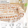 Tritard Boho Couch Cover Reversible Bohemian Sectional Couch Covers Orange