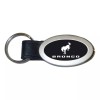 Ford Bronco 2020 Oval Leather Key Chain (Black)