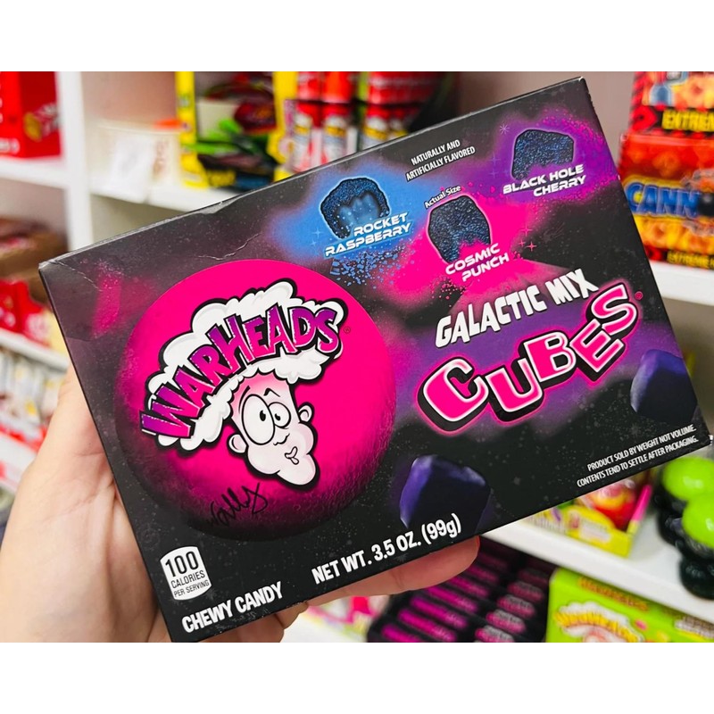 SUPPLIIONLINE Warheads Galactic Mix Cubes-Sweet And Chewy Candy - Rocket
