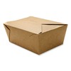 GEN Reclosable Kraft Take-Out Box, 110 oz, Paper, 160/Carton (PAPERBOX4)
