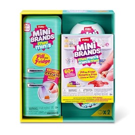 Mini Brands -Fill The Fridge-Series 1-1PK Fill The Fridge PLAYSET S1 and 2PK INT Capsules S1 Combo