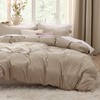 Bedsure Bedsure Deep Beige Duvet Cover Full Size - 3