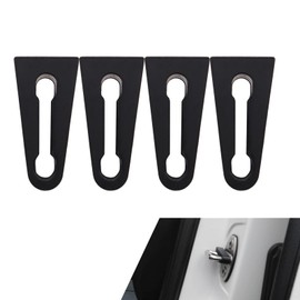 DACIRTY 4 PCS Sound Damper Door Lock Buffer, Sound Deadening Noise Reduction Acoustic Cushioning Rubber Mats, Compatible with VW Polo Sedan Bora Caddy Golf Jetta Multivan Passat Tiguan (Black)