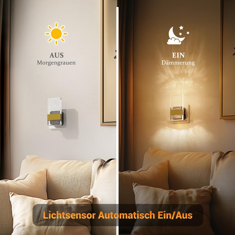 JandCase Night Light Socket with Twilight Sensor, Night Light Children,