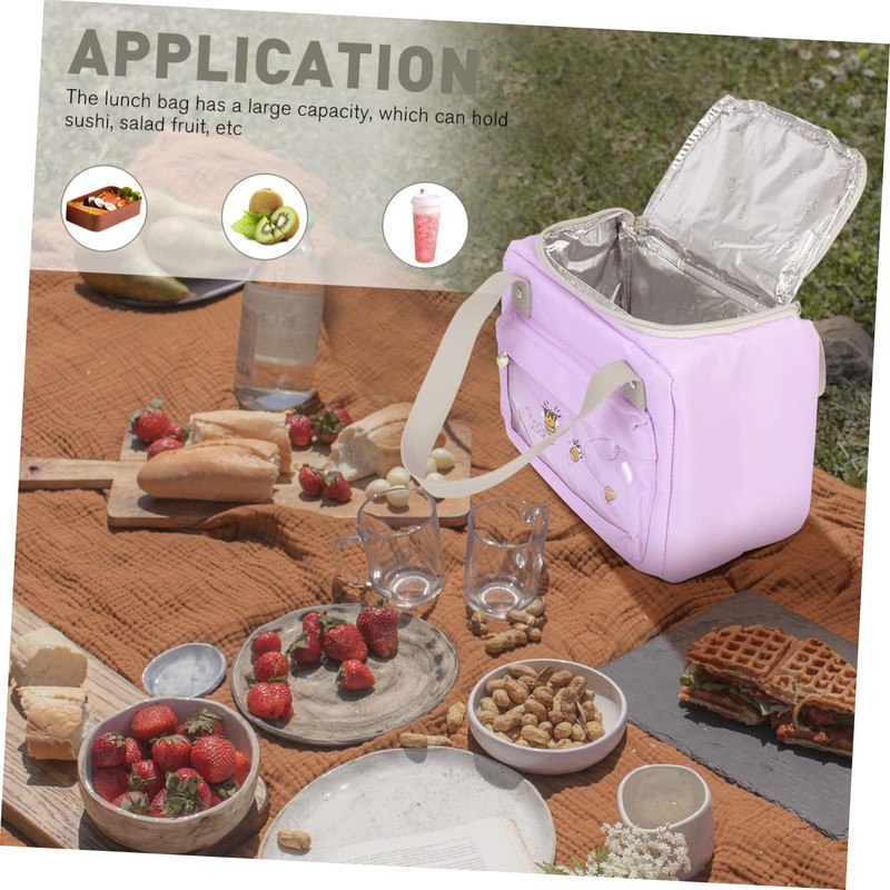 CIYODO Handheld Food Box Bag Picnic Box Pouch Reusable Lunch
