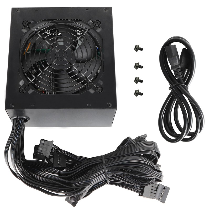 600W ATX Power Supply PSU, ESGAMING with 120mm Ultra Quiet