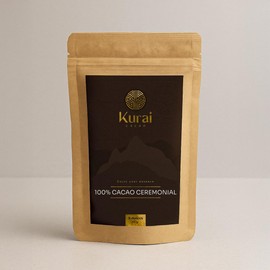 Kurai 100% Pure Ceremonial Cacao | Rich in antioxidants & magnesium. Supports focus & wellness. No sugar, gluten-free. Ideal for rituals or daily cacao drinks. (8 oz)