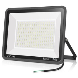 300W LED Flood Light (2000W Equivalent), Super Bright 42,500LM 5000K Daylight IP66 Waterproof Security Outdoor LED Arena Lights Commercial Lighting Floodlight for Backyard|Court|Stadium|Yard