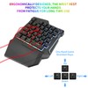 Half Hand Gaming Keyboard and Mouse Combo Laelr 35 Keys