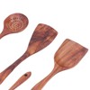 Kitchen Utensils Set Wooden Spatulas Spoons Comfortable Grip Minimaliset Kitchen