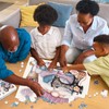 Cute Blue Gnome Puzzles for Adults 1000 Pieces, Vintage Flower